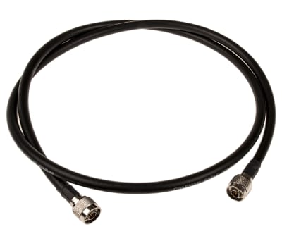 Product image for N plug to plug cable, 50 Ohm RG213, 1m