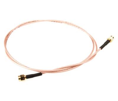 Product image for SMA RF coax cable assembly, RG316, steel