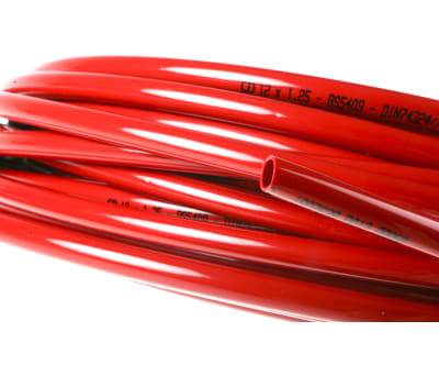 Product image for Red light duty nylon tube,30m L x12mm OD
