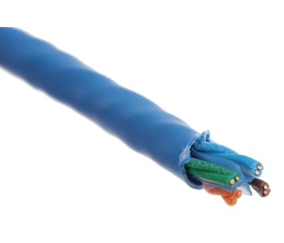 Product image for Blue LSZH Datatwist Cat6 UTP cable,100m