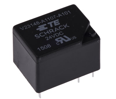 Product image for SPDT miniature power relay,5A 24Vdc coil