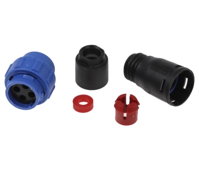 Product image for Bulgin Cable Mount Connector, 4 Contacts, Miniature Connector, Plug