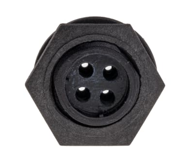 Product image for IP68 4 way chassis plug,5A