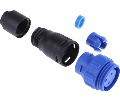 Product image for IP68 2 way cable coupler socket,8A