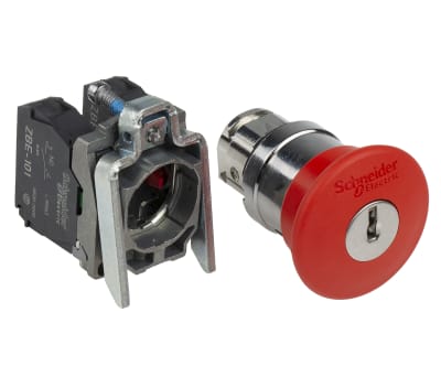 Product image for E STOP 40MM TRIGACT 455KEY REL RED NO/NC