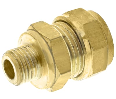 Product image for Straight coupling,15mm compx1/4in BSPP M