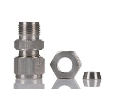 Product image for S/steel tube to tube union,10mm OD