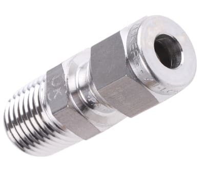Product image for Straight connector,6mm OD 1/4 NPT