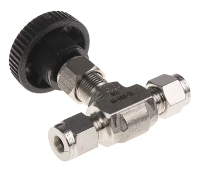 Product image for V4 series needle valve,1/4in OD 5000psi