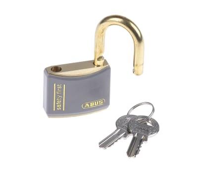 Product image for GREY KEYED ALIKE BRASS LOCK OFF PADLOCK