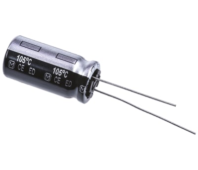 Product image for Al electrolytic cap ED type A, 22uF 400V