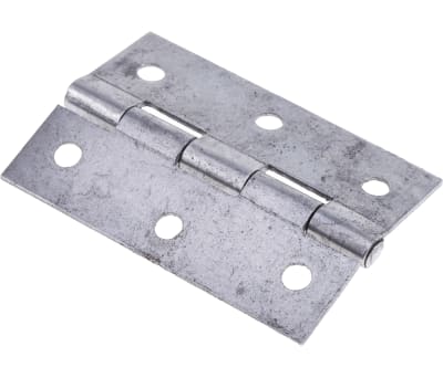 Product image for Light steel butt hinge,75x49x1.4mm