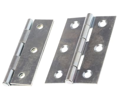 Product image for Zn plated steel butt hinge,75x49x1.4mm