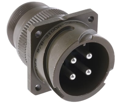 Product image for 4 WAY BAYONET LOCK CHASSIS PLUG,22-22