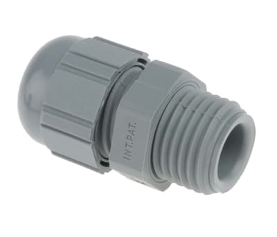 Product image for Cable gland, polyamide, grey, PG7, IP68