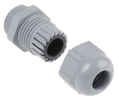 Product image for Cable gland, polyamide, grey, PG11, IP68