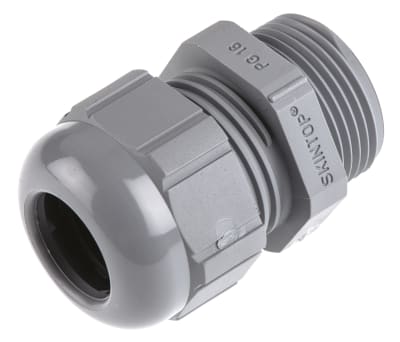 Product image for Cable gland, polyamide, grey, PG16, IP68