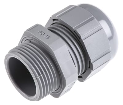 Product image for Cable gland, polyamide, grey, PG16, IP68