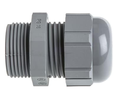 Product image for Cable gland, polyamide, grey, PG16, IP68