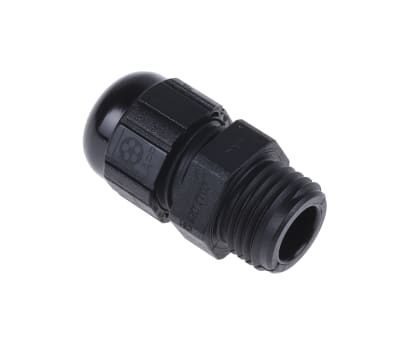 Product image for Cable gland, polyamide, black, PG7, IP68