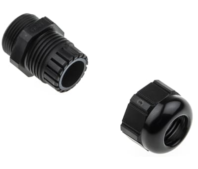 Product image for Cable gland, polyamide, black, PG16,IP68