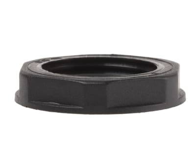 Product image for Locknut, nylon, black, PG11, IP68