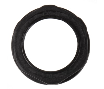 Product image for Locknut, nylon, black, PG11, IP68