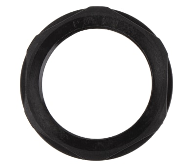 Product image for LOCKNUT, NYLON, BLACK, PG29, IP68