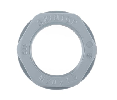 Product image for Locknut, nylon, grey, M20, IP68