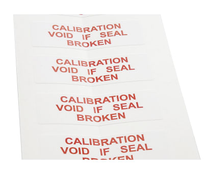 Product image for SAV label 'CALIBRATION.BROKEN',38x12.7mm