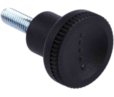 Product image for Thermoplastic push/pull knob,21mm,M5,M