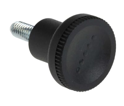 Product image for Thermoplastic push/pull knob,25mm,M6,M