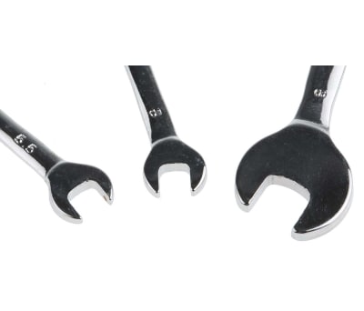 Product image for 3pcs metric small open ended spanner set