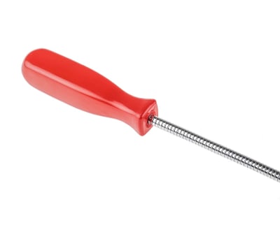 Product image for RS PRO 500g Lift Capacity Flexible, Magnetic Pick Up Tool, 460 mm Chrome Plated Steel With PVC Handle