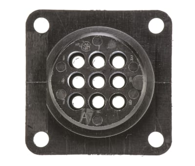 Product image for 9way socket contact fixed receptacle,13A