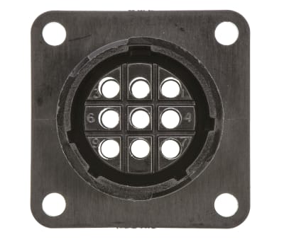 Product image for 9way socket contact fixed receptacle,13A