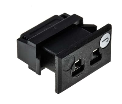 Product image for Type J Black miniature panel socket