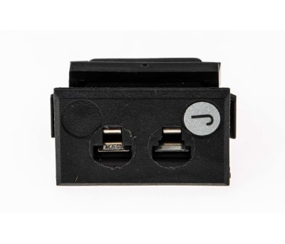 Product image for Type J Black miniature panel socket