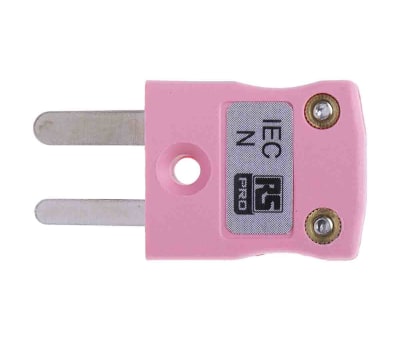 Product image for Type N Pink miniature plug 4mm cable