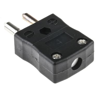 Product image for Type J Black in line plug 6.5mm cable