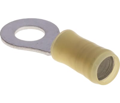 Product image for Ring terminal,PIDG,yellow, AWG 12-10, M6