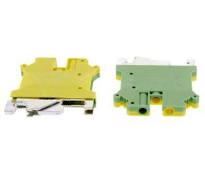 Product image for DIN rail contact earth terminal,4sq.mm