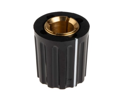 Product image for Lined 6.4mm shaft collet knob,14.5mm dia