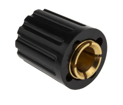 Product image for Plain 6mm shaft collet knob,14.5mm dia