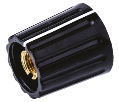 Product image for Lined 6mm shaft collet knob,14.5mm dia