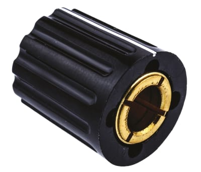 Product image for Lined 6mm shaft collet knob,14.5mm dia