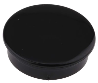 Product image for Black 21mm dia cap for 6mm shaft knob