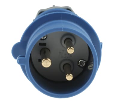 Product image for IP44 2P+E STRAIGHT PLUG,32A 230V