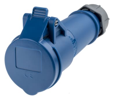 Product image for MENNEKES, AM-TOP IP44 Blue Cable Mount 3P Industrial Power Socket, Rated At 16.0A, 230.0 V