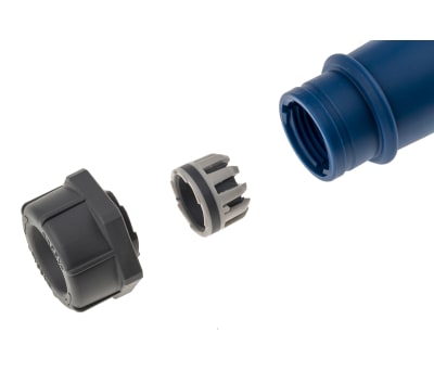 Product image for MENNEKES, AM-TOP IP44 Blue Cable Mount 3P Industrial Power Socket, Rated At 16.0A, 230.0 V